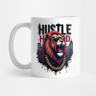 Hustle hard - Hustle hard: Fierce Lion Street Style Mug